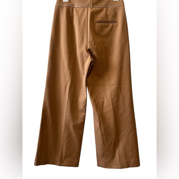Stylish Tan Wide-Leg Pants - Picture 3 of 5